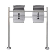 Casetta della Posta Doppia con Supporto in Acciaio Inox CFW6219868