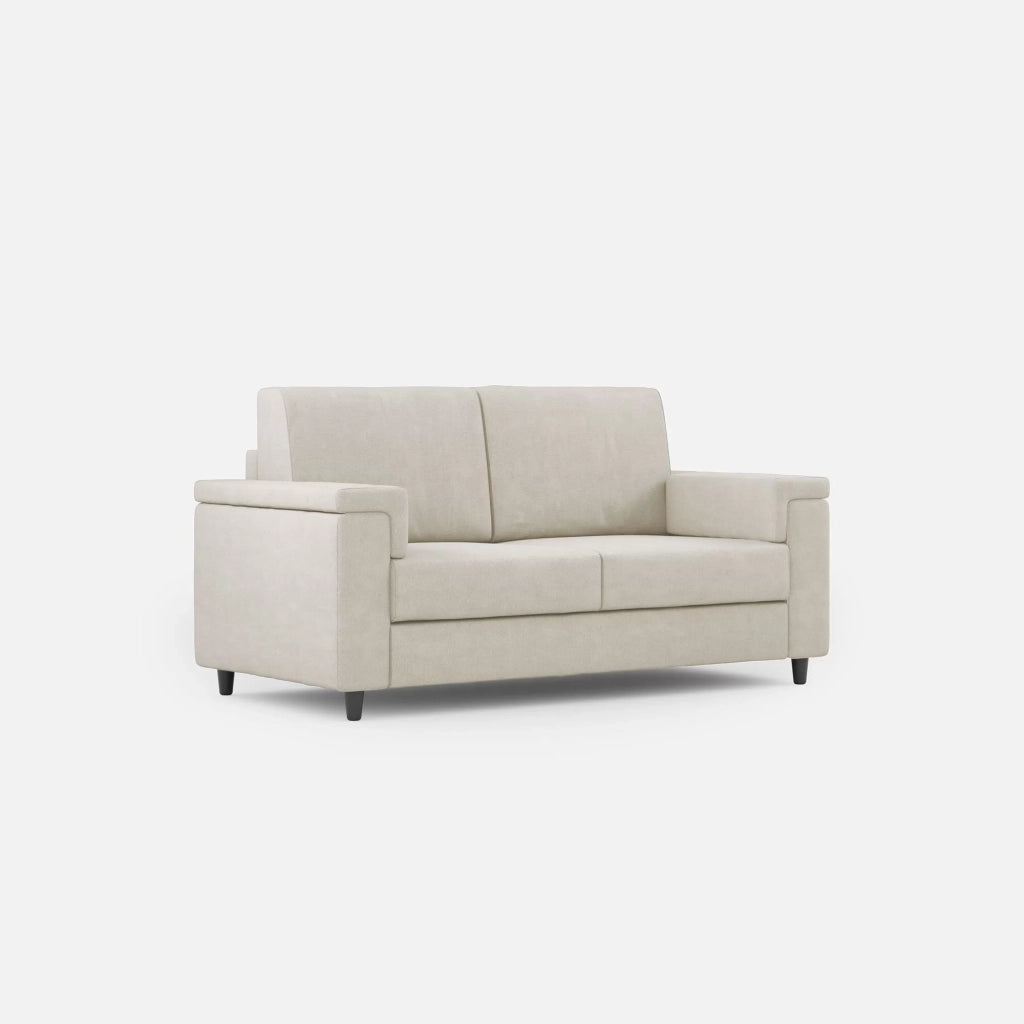 Divano marrak 2 posti (due sedute da 60cm) misure esterne l.148cm | latte - Mobili 2G