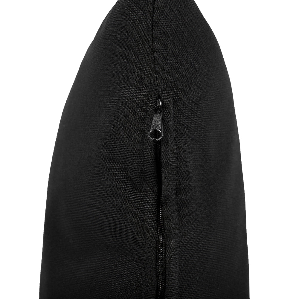 Sedia sospesa poltrona pensile Cestino di vimini rotondo in rattan Nero senza supporto con cuscini Boho