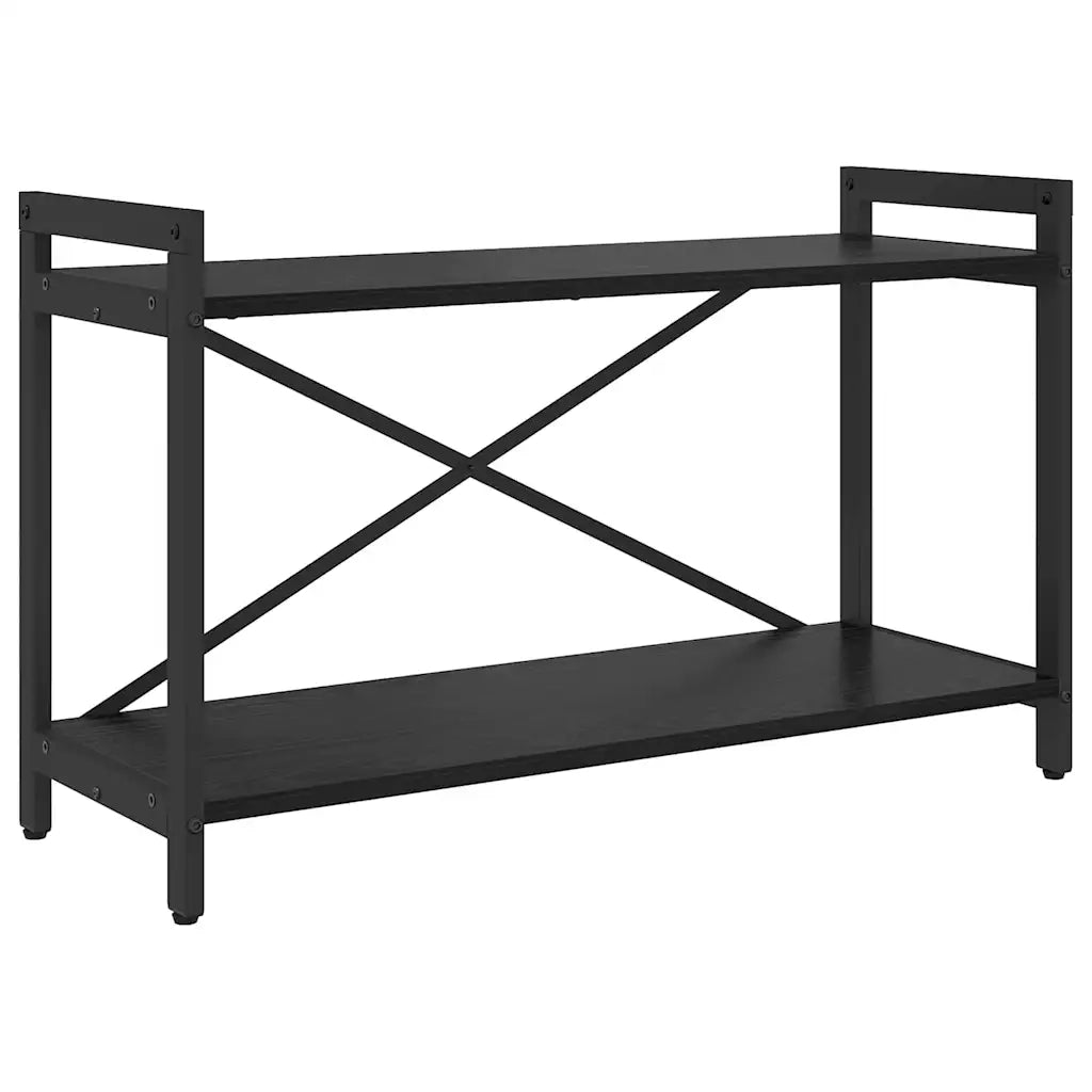 vidaXL Libreria Rovere nero 80 x 30 x 48.5 cm Legno multistrato