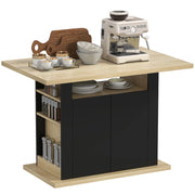 Tavolo da pranzo allungabile ¨C zephmum ¨C Nero, Legno, 110x70x75.5 cm