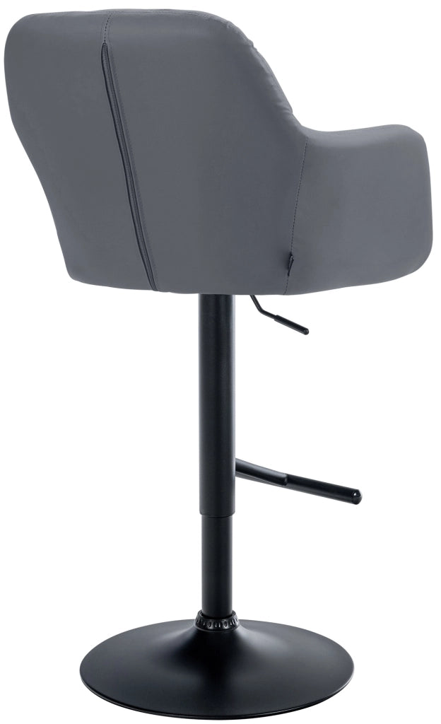 Barhocker Natoma Kunstleder schwarz