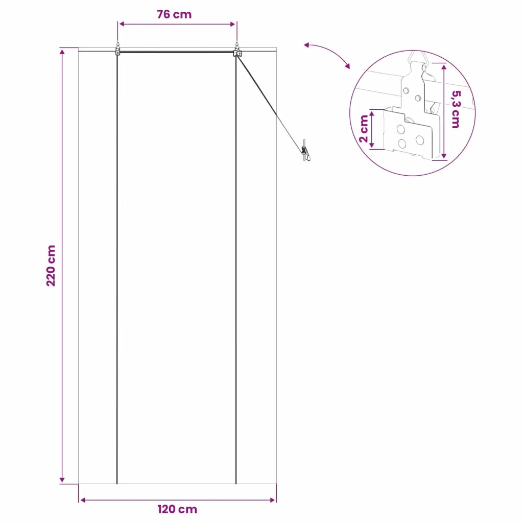 Tenda a rullo Marrone 120 x 220 cm Bambù 42039799