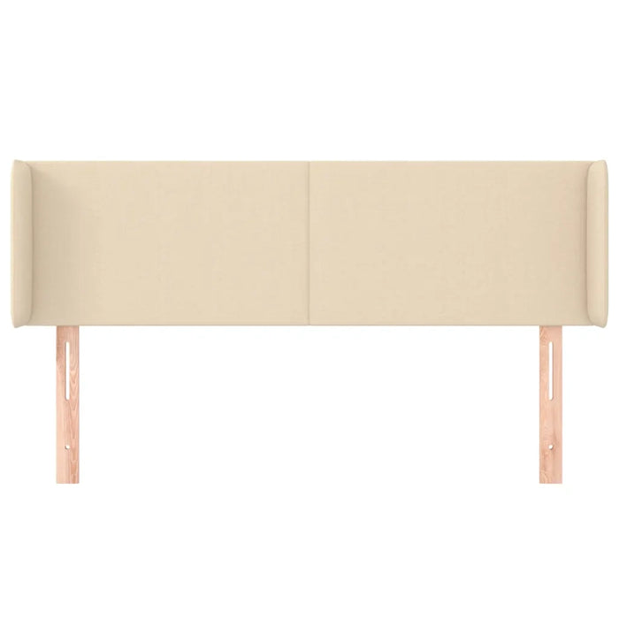 Testiera ad Orecchio Crema 147x16x78/88 cm in Tessuto