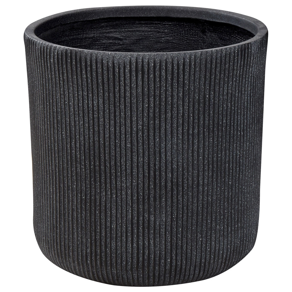 Vaso da fiori per in fibra di argilla grigio 45 x 45 x 45 cm giardino esterno terrazzo