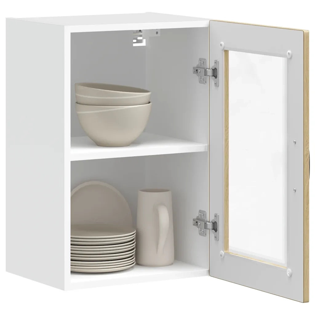 Pensile da Cucina con Porta in Vetro Porto Rovere Sonoma 854010