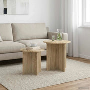 Set tavolini 2 pcs Rovere Sonoma Legno ingegnerizzato 8001012
