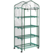 Serra da giardino con ripiani 4 livelli ¨C zephmum ¨C 69x50x165 cm