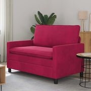 Divano Rosso Vino 126 x 81 x 87,5 cm Velluto
