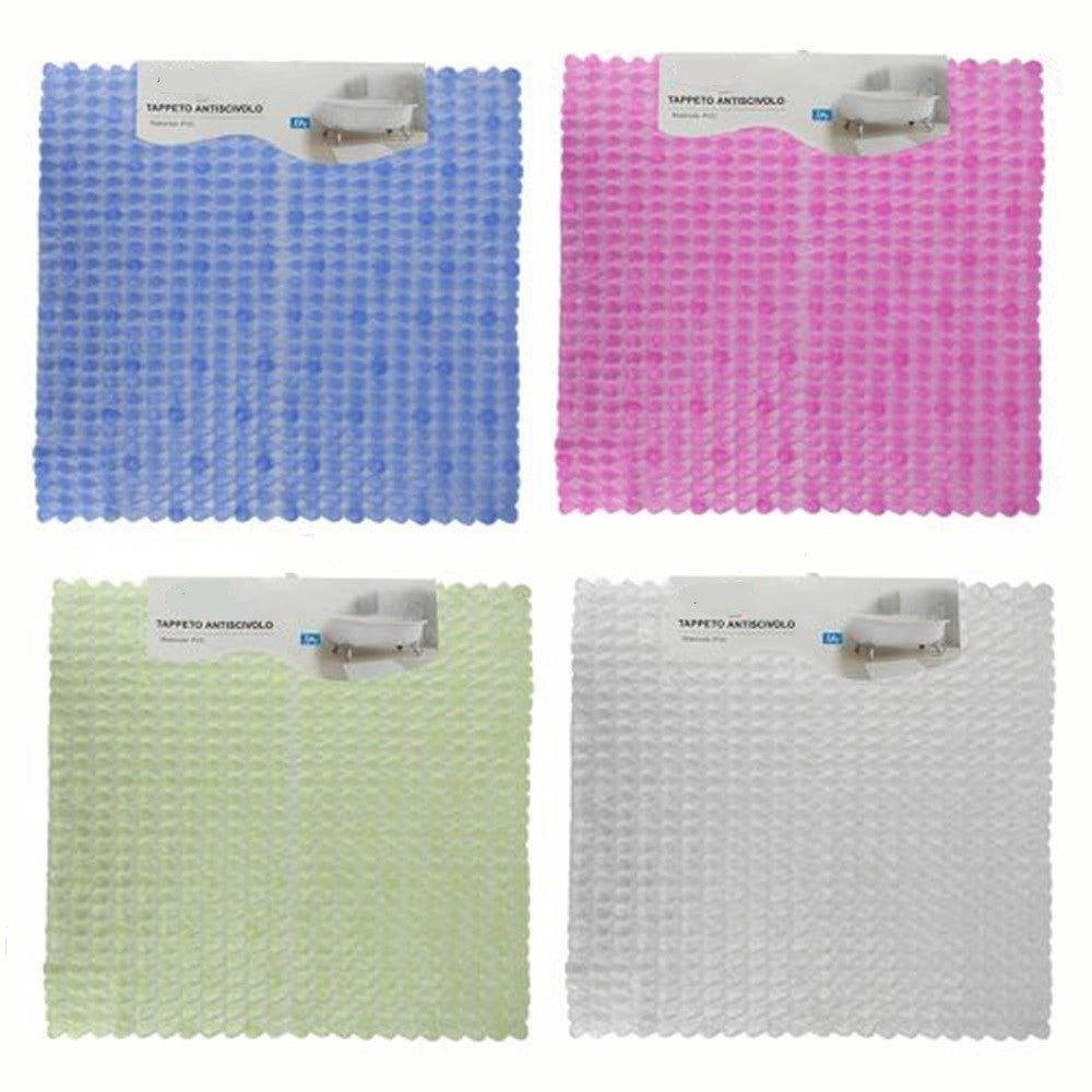 Trade Shop - Tappeto Tappetino Antiscivolo Per Vasca Da Bagno Doccia Colorato 51x53 Cm 59640 -