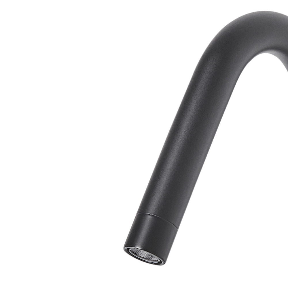 Rubinetto miscelatore per lavabo in ottone metallico opaco nero rubinetto moderno del bagno a doppia leva