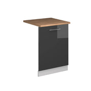 Vicco Pannello frontale della lavastoviglie Antracite lucido 60 cm , PL Rovere