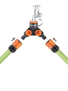 PRESA RUBINETTO DA GIARDINO A 2 VIE CON RUBINETTI INDIPENDENTI CLABER