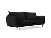 Cosmopolitan Design - Divano "Vienna" 2 posti in velluto nero 