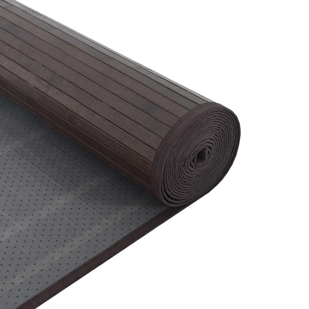 Tappeto Rettangolare Marrone Scuro 60x500 cm in BambÃ¹