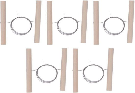 Kit di snidere per fili in acciaio inossidabile - 5 pezzi - maniglia in legno - per taglio dei fili - per scultura - forme di snidere per fili