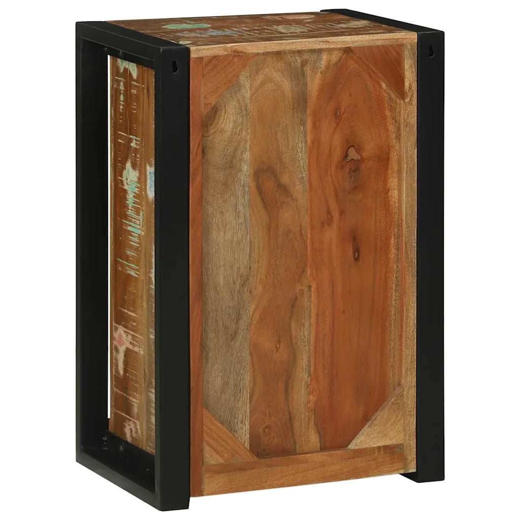 Mobile da Bagno con porta Marrone Legno Recuperato Massello 4016013