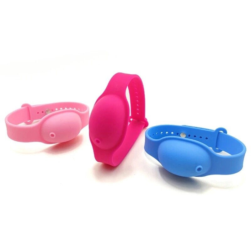 Dispenser Bracciale porta gel disinfettante 6ml unisex uomo donna bambino