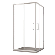 Box Doccia Angolare 70x75 cm 2 Ante Scorrevoli in Cristallo trasparente 6mm H195 Bonussi Sasha