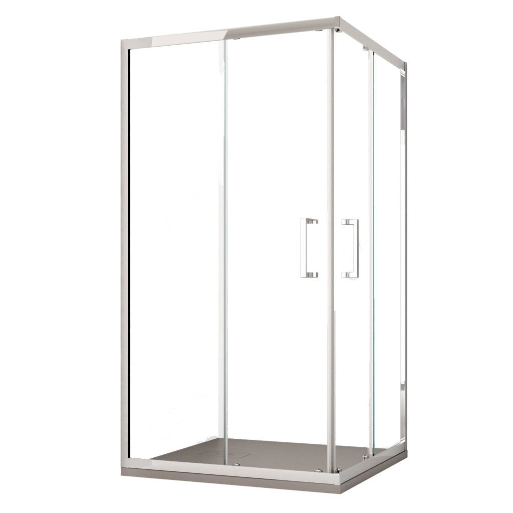 Box Doccia Angolare 70x75 cm 2 Ante Scorrevoli in Cristallo trasparente 6mm H195 Bonussi Sasha