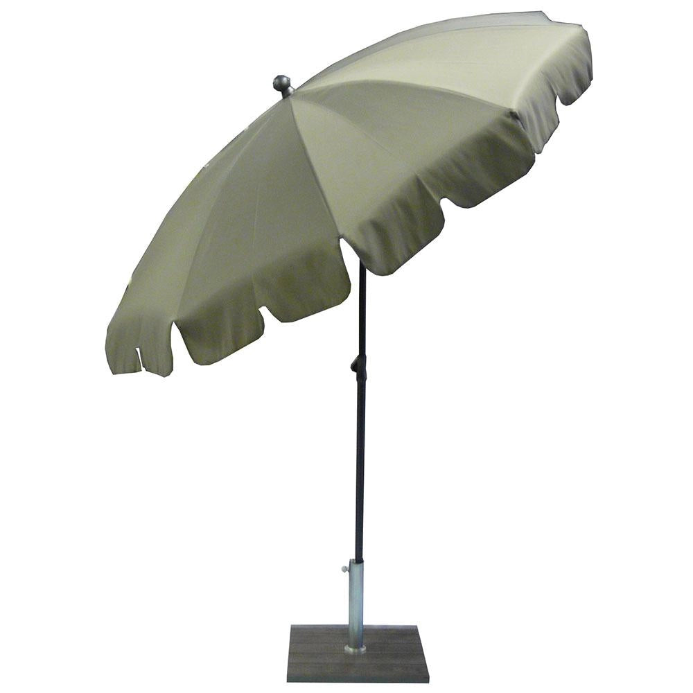 Ombrellone da Giardino Ø200 cm Palo Ø27 mm in Acciaio Maffei Allegro Tortora