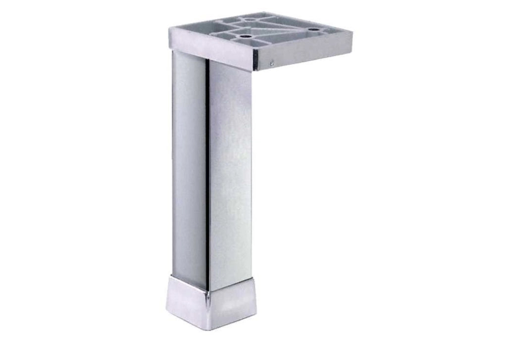 Piedino Quadro In Metallo Con Flangia Triangolare H150Mm Cromo - Masidef