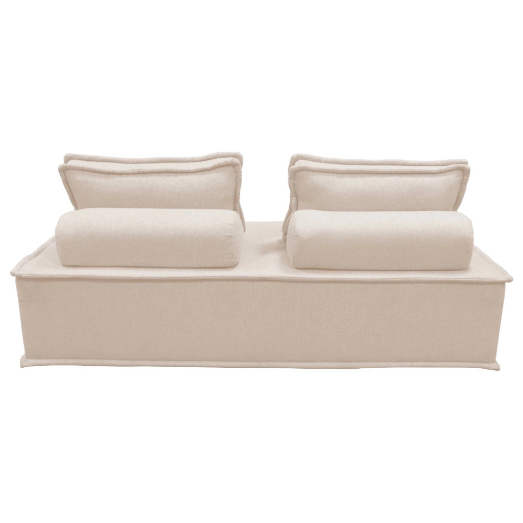 Divano modulare, 4 posti, crema