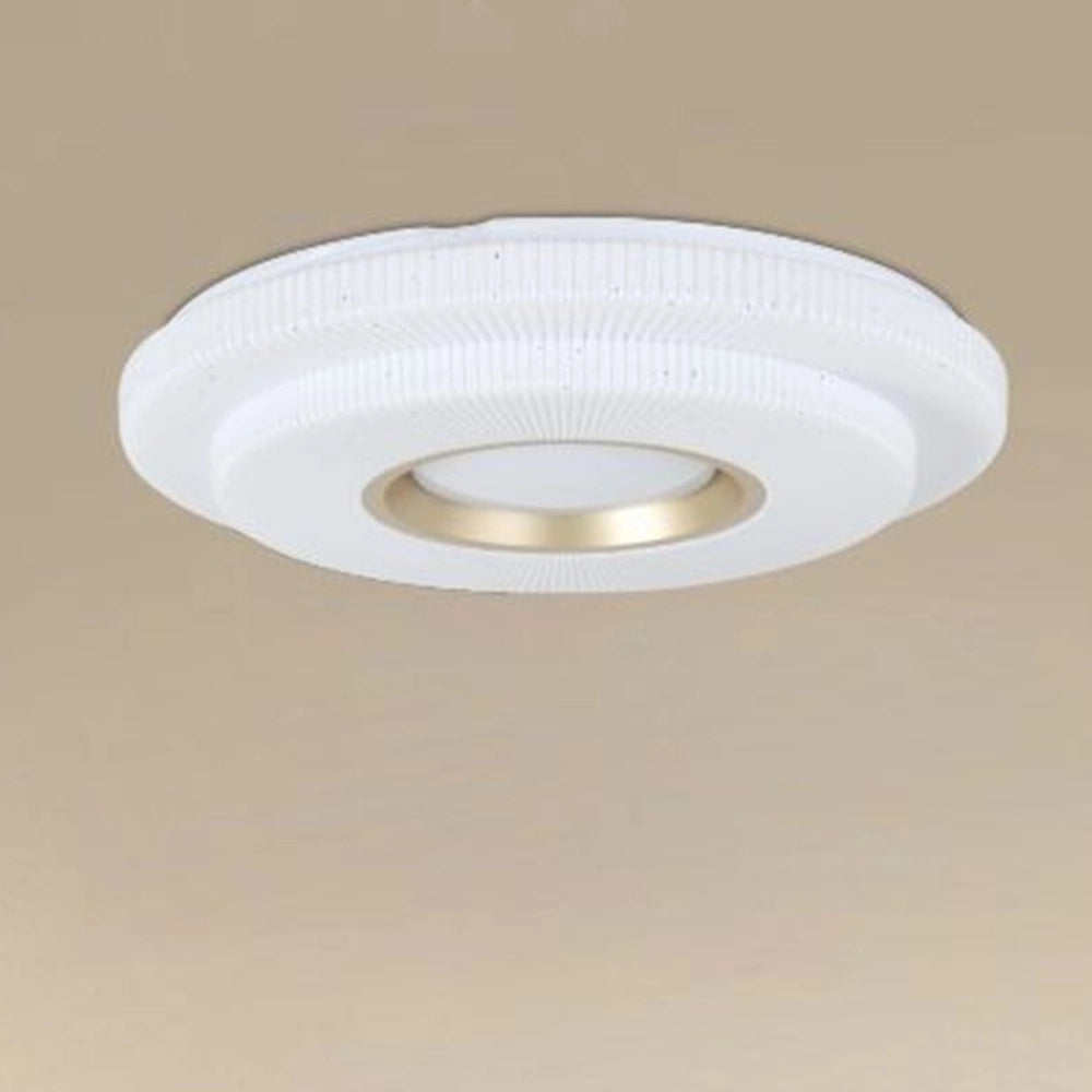Trade Shop - Plafoniera Led Lampada Da Soffitto 60w Luce Bianco Freddo 6500k Oro Bianco 63824 -