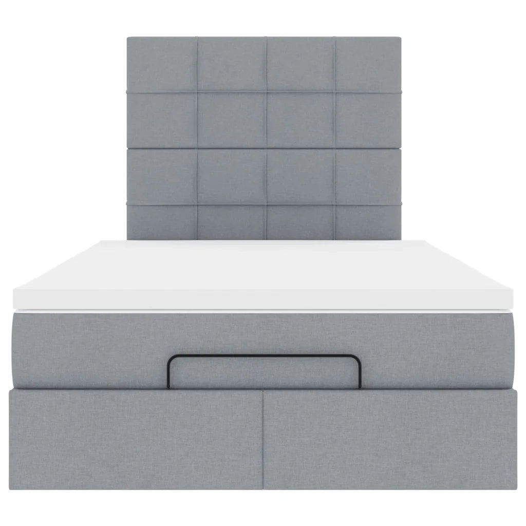 Struttura Letto Pouf con Materasso 120x200 cm in Tessuto 3313147