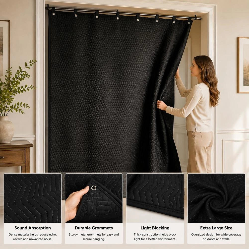 Moving Blankets 2438 X 2032 Mm, Furniture Blankets, Polyester Fabric, Storage Blankets, Moving, Packing Blankets, Transport Blankets, Furniture Packing Blankets, Packaging Blankets For Furniture Protection