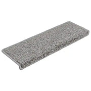 vidaXL Tappetini per scale 20 pz 65x21x4 cm Grigio Bordo rettangolare
