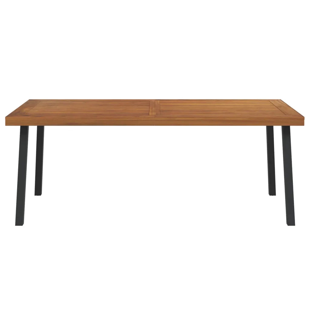 Tavolo da Giardino 200x100x75 cm in Legno Massello di Acacia