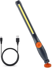 Lanterna di Emergenza a Batterie LED - Pieghevole con Magnete - Lampada per Lavori di Riparazione Auto, Garage, Campeggio - Illuminazione di Emergenza (Arancione)