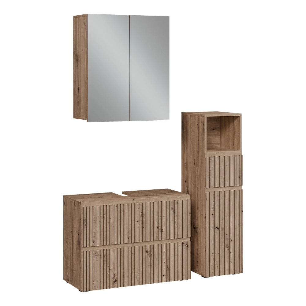 Vicco Set di mobili da bagno 3 pezzi Artigiano 3 parti