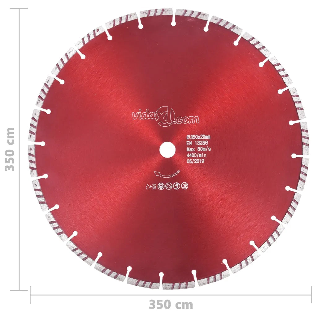Disco da Taglio Diamantato con Turbo in Acciaio 350 mm cod mxl 75275