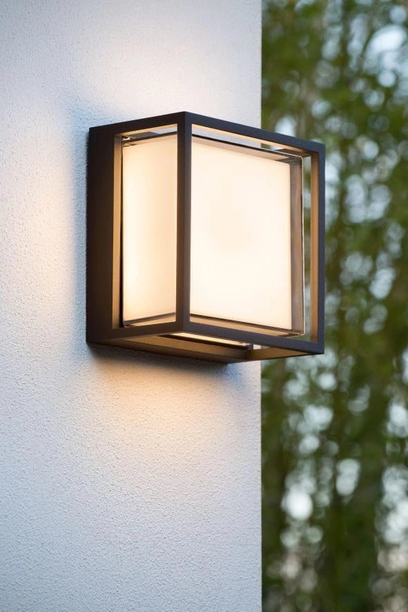 Applique esterna Lucide Singa LED 9,6W 2700K nera