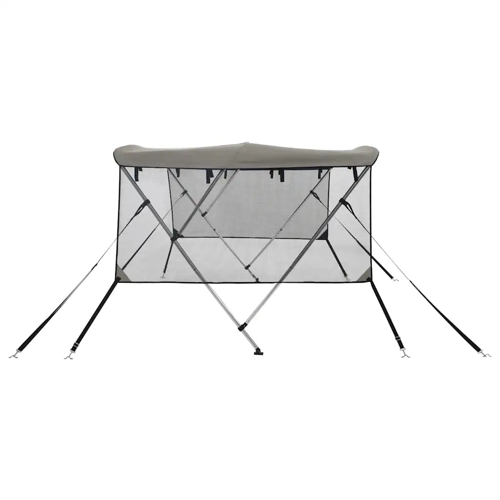Bimini di Prua Pareti Laterali Rete 3 Archi 183x(185-198)x137cm