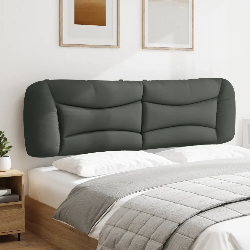 Cuscino Testiera Hvar Grigio Scuro 183 cm in Tessuto 374613