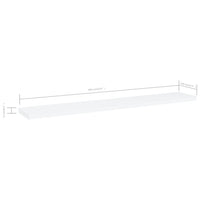 Ripiani per Libreria 4 pz Bianchi 60x10x1,5 cm in Truciolato cod mxl 59588