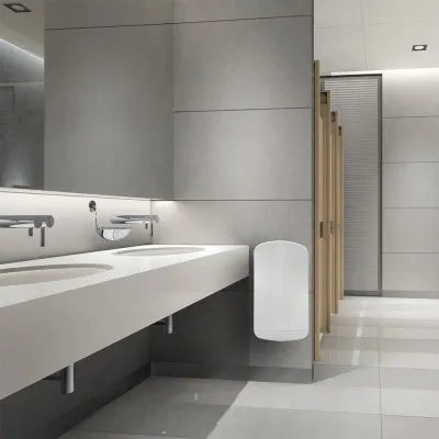 Asciugamani elettrico 1450W automatico salvaspazio grigio
