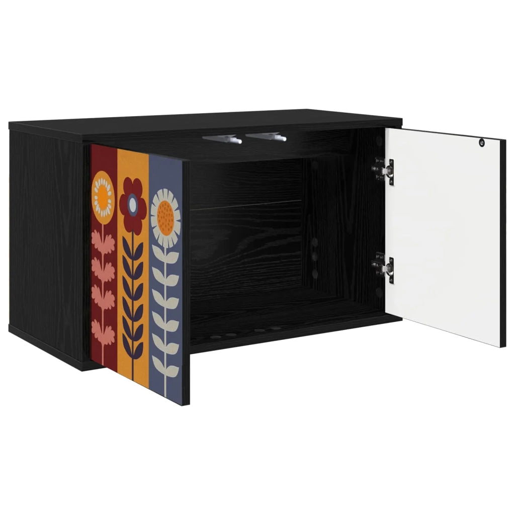 Mobile TV da Parete ESSEN 69 x 33 x 40 cm Rovere Nero 8007136