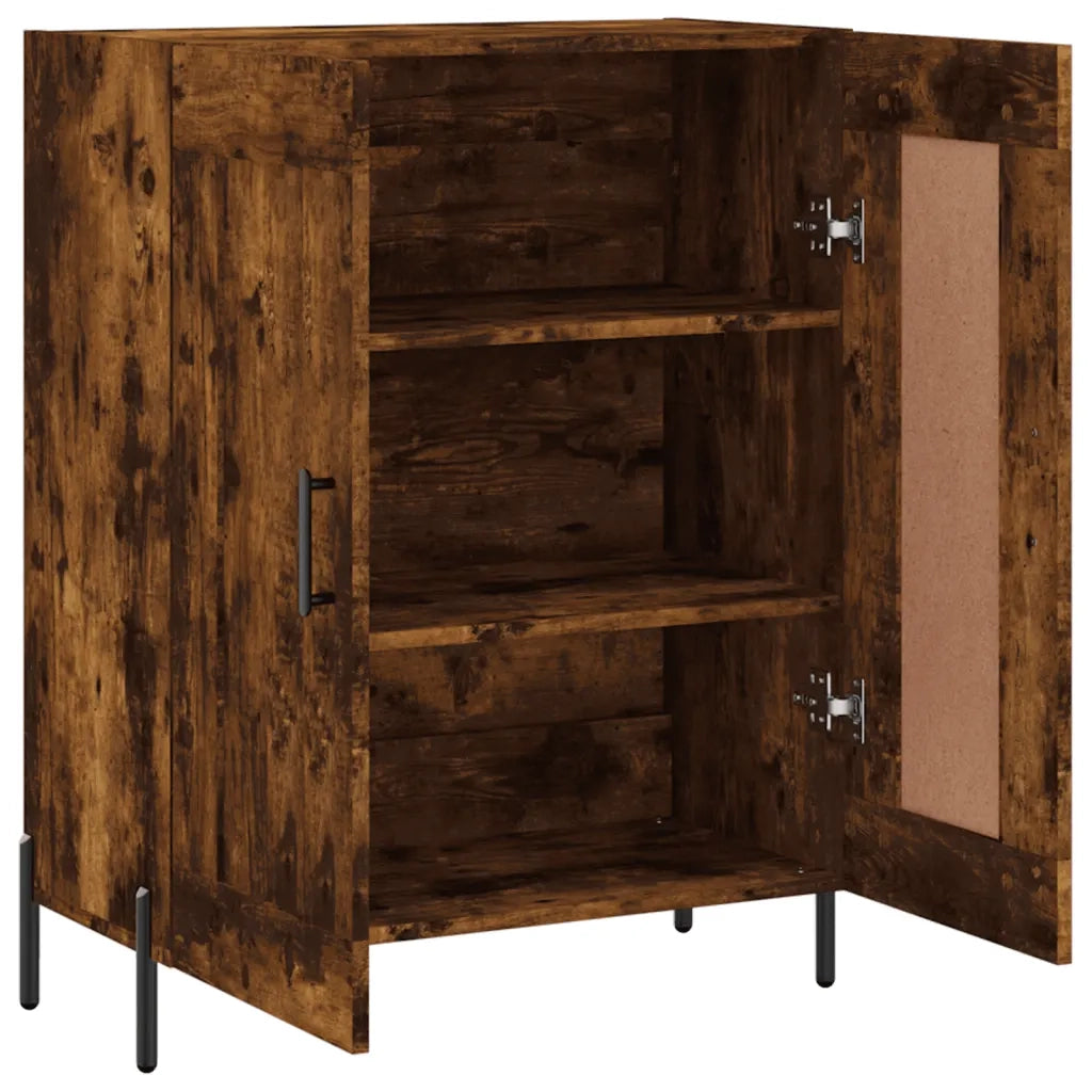 Credenza Rovere Fumo 69,5x34x90 cm in Legno Multistrato 830209