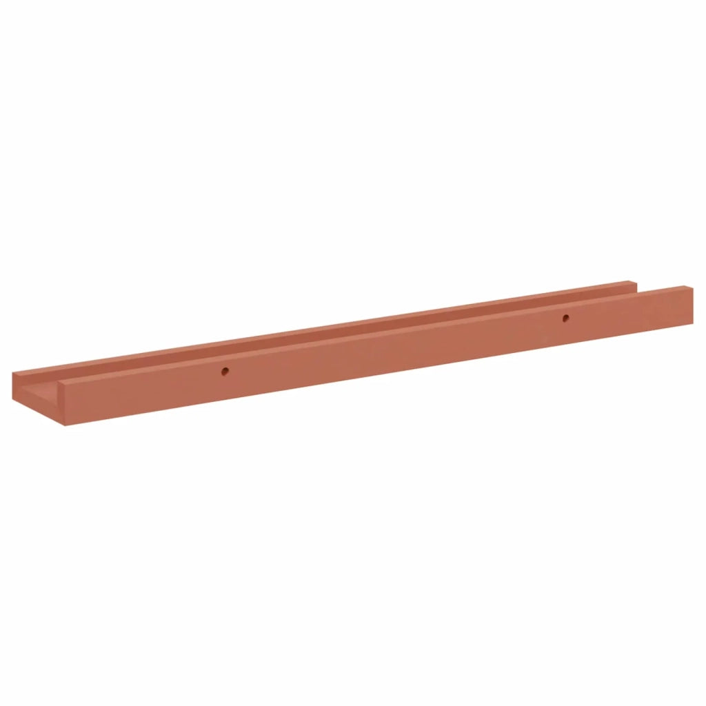 2 pz Scaffale da parete | Ripiano a parete | Mensola a parete Rosso 60 x 9 x 3 cm Legno multistrato