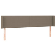 Testiera | Testata ad Orecchio Tortora 203x16x78/88 cm in Tessuto