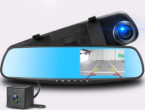 Dual Dashcam per Auto - Sistema di Registrazione per Auto - Dual Camera di Sorveglianza per Auto