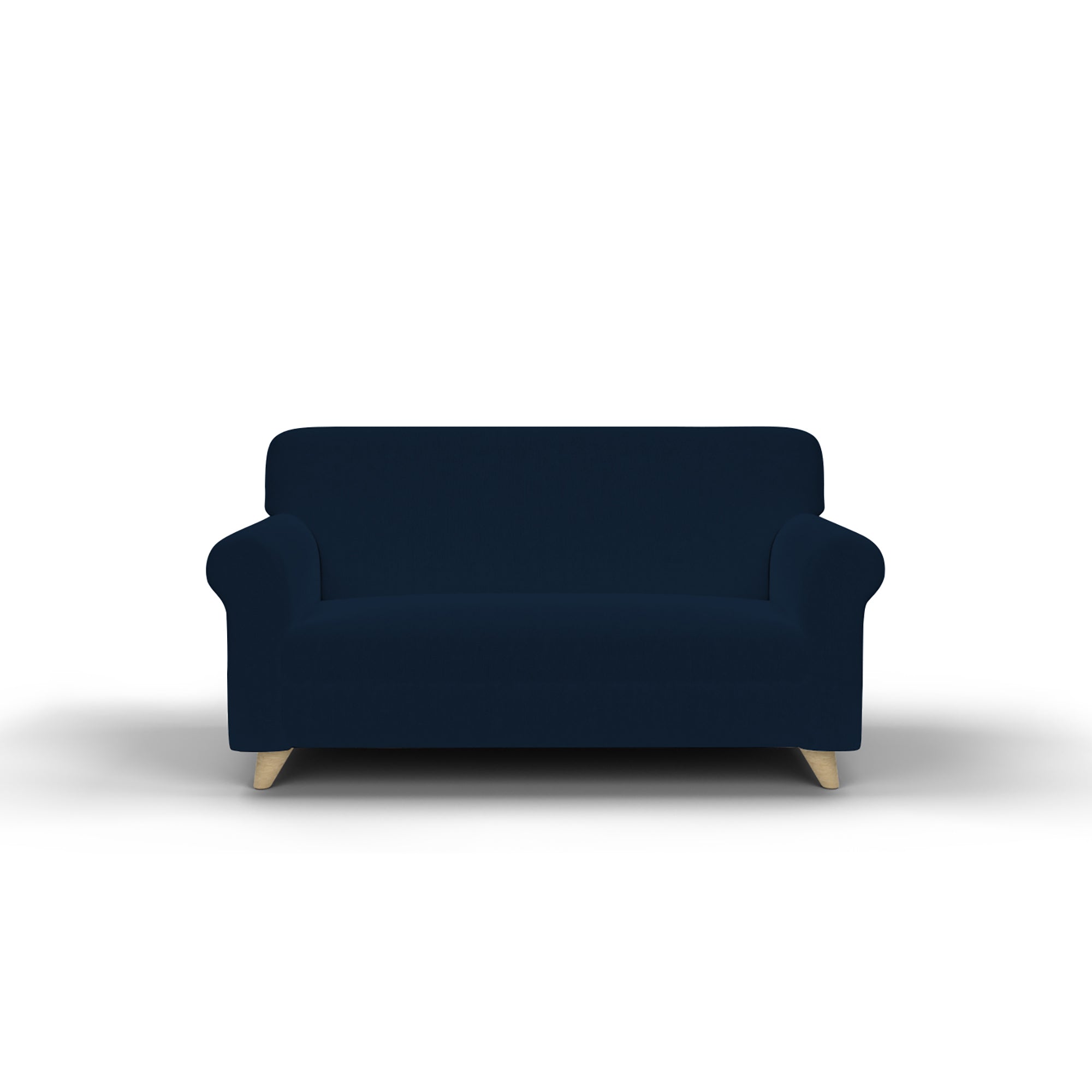 Copridivano Elasticizzato in Tessuto Blu Scuro 1 Posto