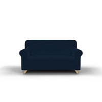 Copridivano Elasticizzato in Tessuto Blu Scuro 1 Posto