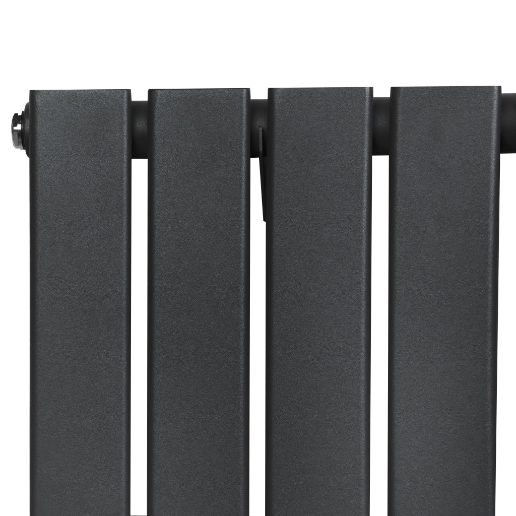 Radiatore Verticale  1800 x 420 mm con Valvole TRV Grigio Antracite