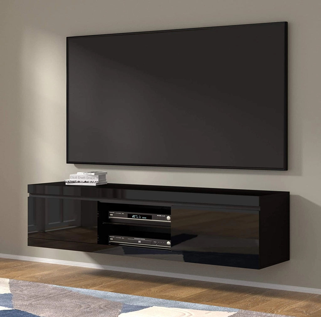 ARMADIO PORTA TV NET 180 NERO LUCIDO