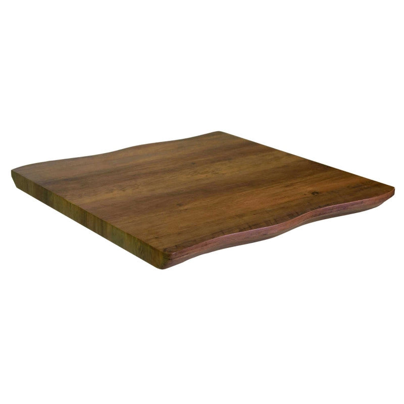 Top Tavolo Legno Canberra Noce Quadro Cm 80x80x4